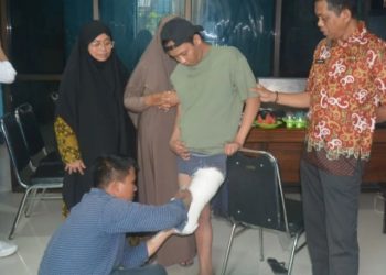 Kemensos Lakukan Pengukuran Tangan dan Kaki Palsu untuk Enam Penyandang Disabilitas di Sidrap