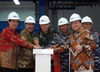 PT PAL dan Kemhan Lakukan Keel Laying Fregat Merah Putih Kedua