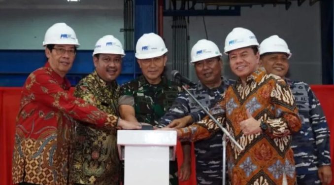 PT PAL dan Kemhan Lakukan Keel Laying Fregat Merah Putih Kedua