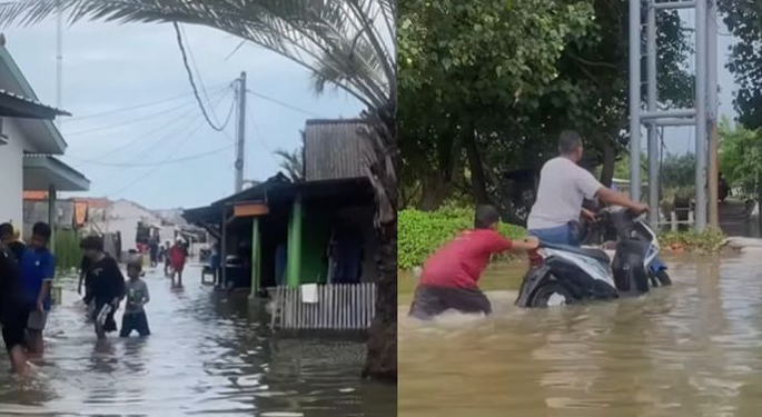 Banjir Rob Landa Permukiman di Tanah Baru Bekasi, Warga Terdampak Cuaca Ekstrem